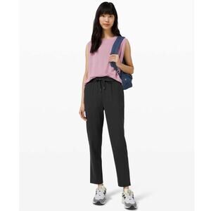 Lululemon black keep moving pant - size 4, 27" inseam